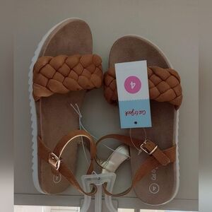 New Girls Cute & Comfy Amelia Braided Sandals by Cat & Jack